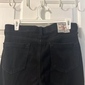 True religion size 30 Jenny curvy mid rise skinny stretch fit black jeans